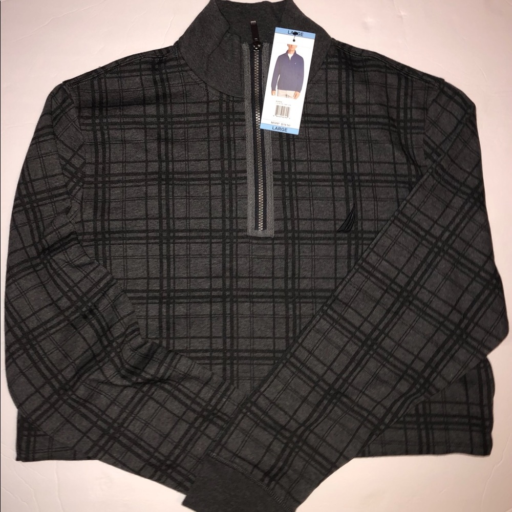 Men’s Nautica quarter zip fleece pullover